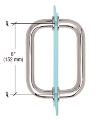 Back to Back Pull Handles- With or Without Washers